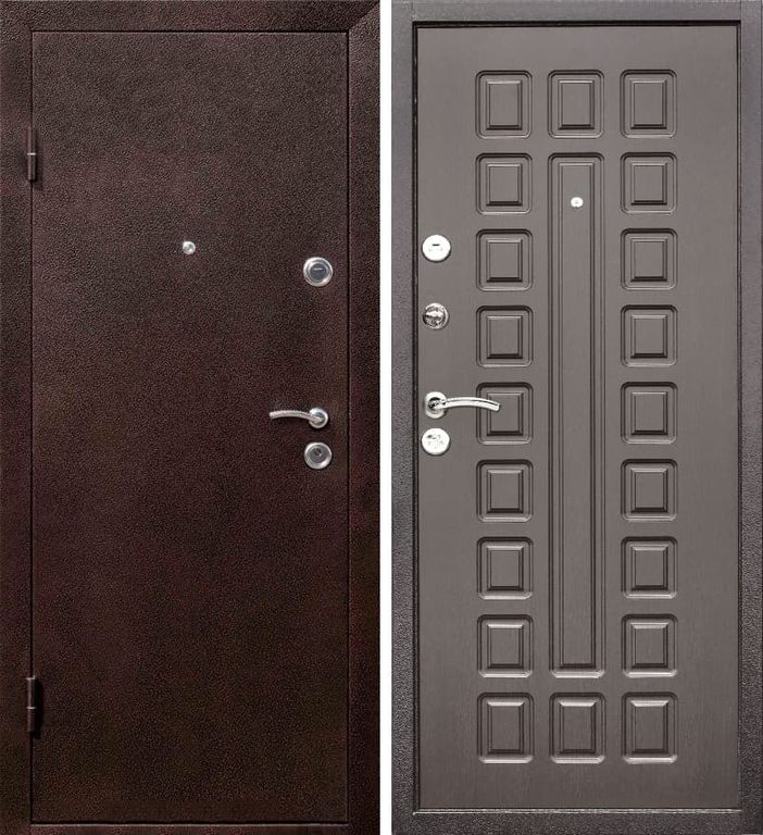 Дверь металлическая Йошкар Венге 2050*960 Левое открывание vrd-11107 Verda