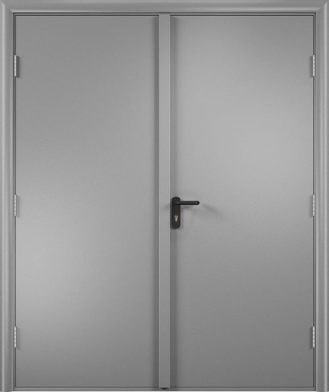 Дверь ДПГ + ДПГ ламинированная 60 мин. Серый vrd-10606 Verda