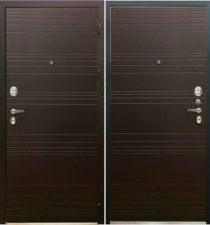 Дверь металлическая SD Prof-36 Фортуна Гор.шлад/гор.шоколад 2050*980 Правое открывание vrd-30333 Verda