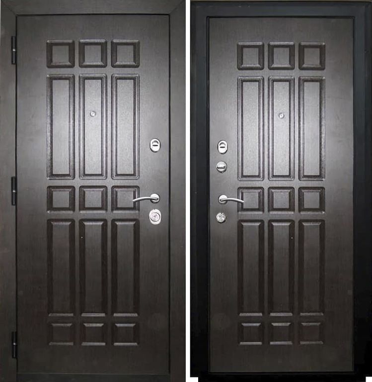 Дверь металлическая SD Prof-5 Сенатор Венге 2050*860 Левое открывание vrd-25698 Verda