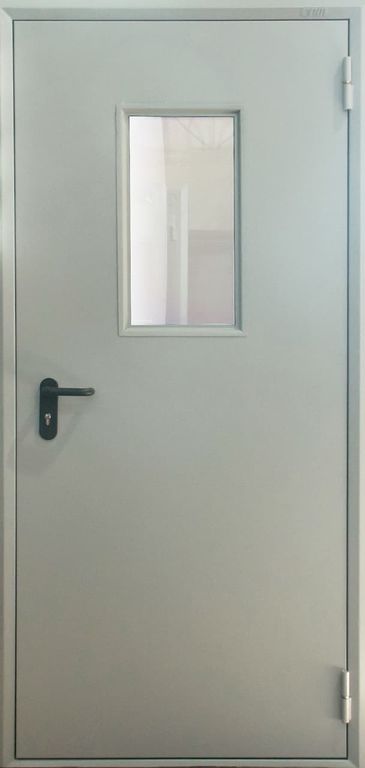 Дверь Однопольная остекленная ДМО-01 Металл vrd-10666 Verda