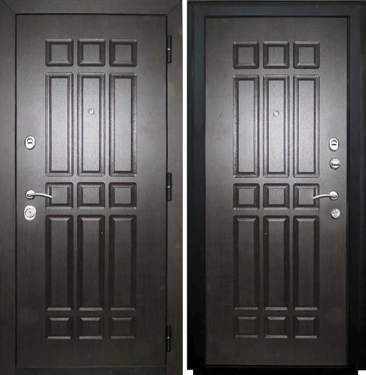 Дверь металлическая SD Prof-5 Сенатор Венге 2050*860 Правое открывание vrd-25703 Verda