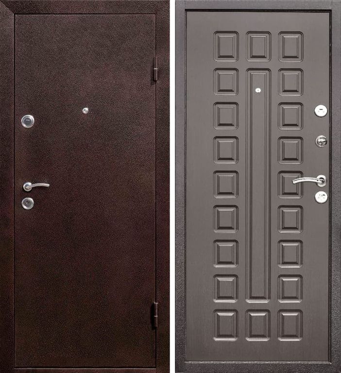 Дверь металлическая Йошкар Венге 2050*960 Правое открывание vrd-11099 Verda