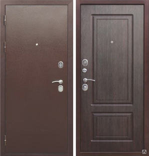 Дверь Толстяк Мед.антик/венге 2050*960 Левое открывание vrd-34165 Verda 