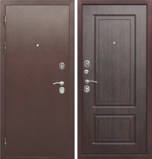 Дверь Толстяк Мед.антик/венге 2050*960 Левое открывание vrd-34165 Verda