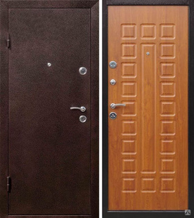 Дверь металлическая Йошкар Дуб золотой 2050*960 Левое открывание vrd-11106 Verda 