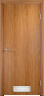 Дверь в комплекте ДПГ с вентиляционной решеткой-1 Миланский орех vrd-34268 Verda 