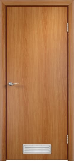 Дверь в комплекте ДПГ с вентиляционной решеткой-1 Миланский орех vrd-34268 Verda