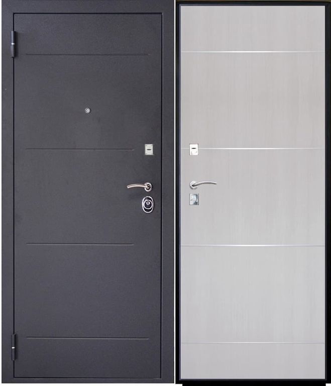 Дверь металлическая SD Prof-2 Молдинг Светлый дуб 2050*970 Левое открывание vrd-21099 Verda