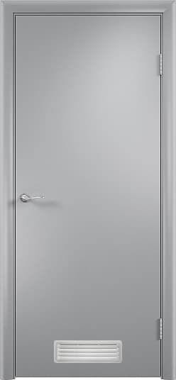 Дверь в комплекте ДПГ с вентиляционной решеткой-1 Серый vrd-34276 Verda