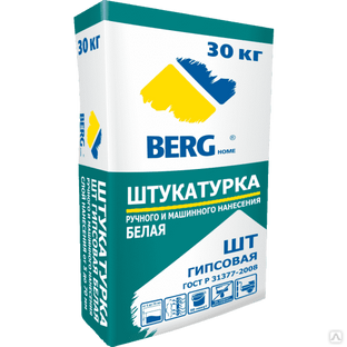 Штукатурка цементная bergauf unter bau 25 кг характеристики