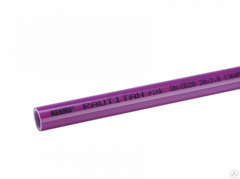 Отопительная труба Rautitan pink 25х3,5 бухта 50 м rklm-00260 купить за ...