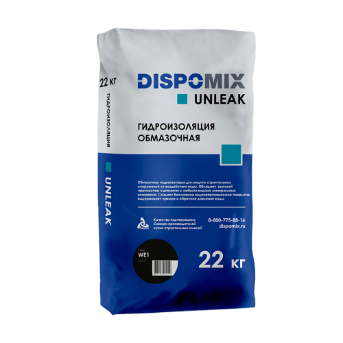 Unleak WE2, 35 кг, Гидроизоляция обмазочная эластичная Dispomix
