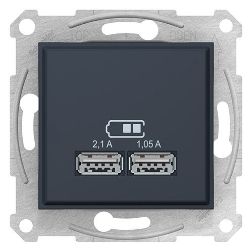 Sedna USB Розетка механизм 2x1,05А графит 8310348 Schneider Electric