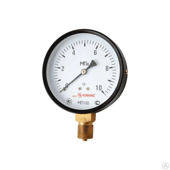Манометр МП100 радиальный Дк100мм 0-2,5 МПа М20х1,5 НПО ЮМАС купить за ...