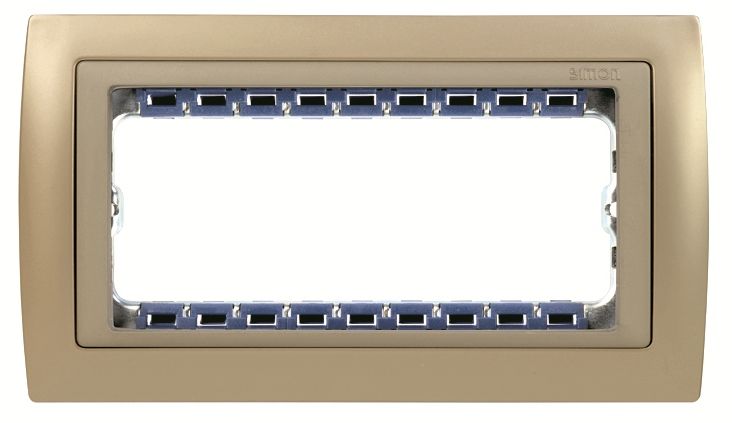 Рамка Simon с суппортом на 5 узких модулей S82C шампань - шампань