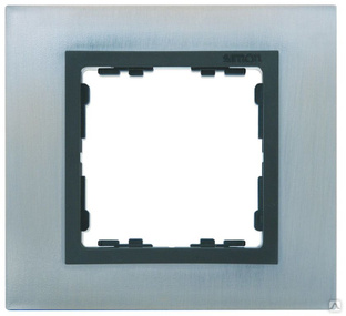 Рамка на 2 поста, S82N, серый - графит (стекло) Simon 