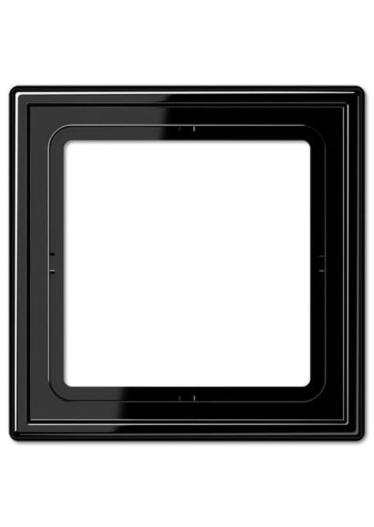 Рамка 1-я для горизонтальной/вертикальной установки Серия- LS-Design Материал- дуропласт Цвет- черный JUNG