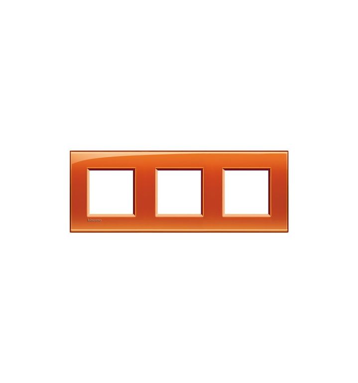 Рамка Bticino LivingLight прямоугольная на 4 поста оранжевый 1164699 BTicino