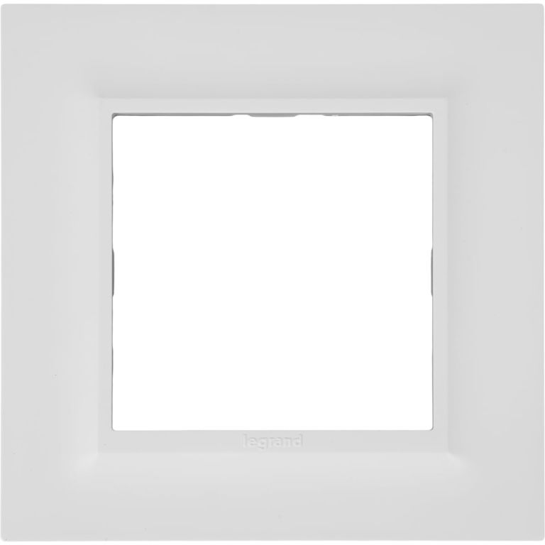 Рамка 1-я для горизонтальной/вертикальной установки Серия- LS plus Материал- стекло Цвет- белый JUNG
