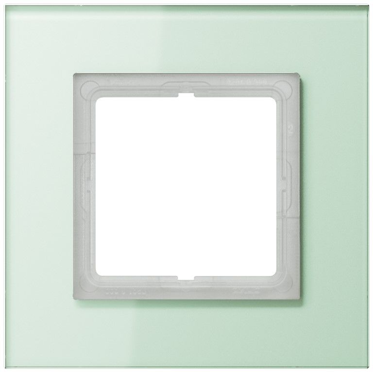 Рамка 1-я для горизонтальной/вертикальной установки Серия- LS plus Материал- стекло Цвет- матовый белый JUNG