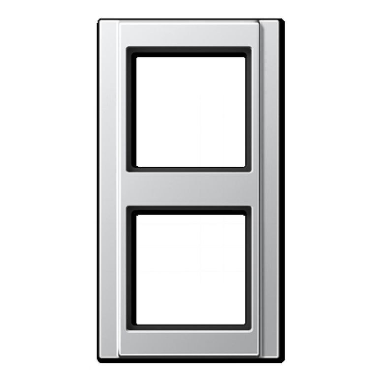 Рамка 2-я для горизонтальной/вертикальной установки Серия- LS-Design Материал- металл Цвет- алюминий JUNG