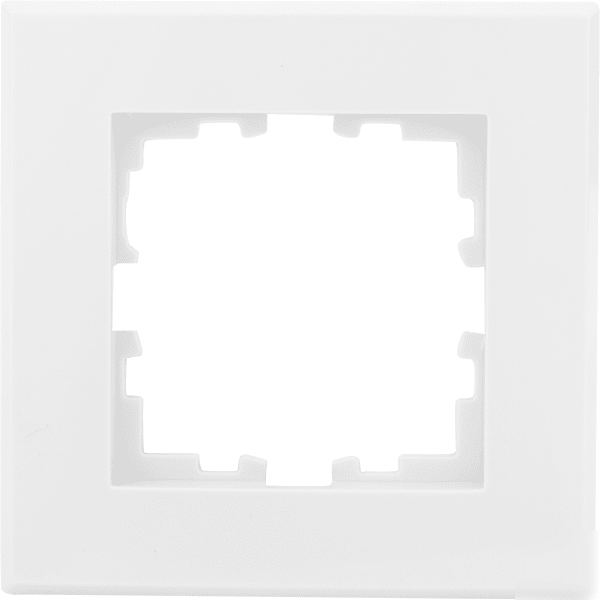 Рамка RAIN 1-ая горизонтальная белая с боковой вставкой Lezard