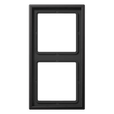 Рамка 2-я для горизонтальной/вертикальной установки Серия- ACreation Материал- дуропласт Цвет- черный JUNG