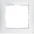 Рамка одноместная квадратная BOLERO Q1 белый IEK РУ-1-ББ