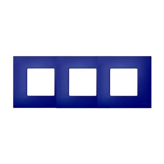 Рамка Bticino LivingLight прямоугольная на 3 поста синий шелк 2901571 BTicino