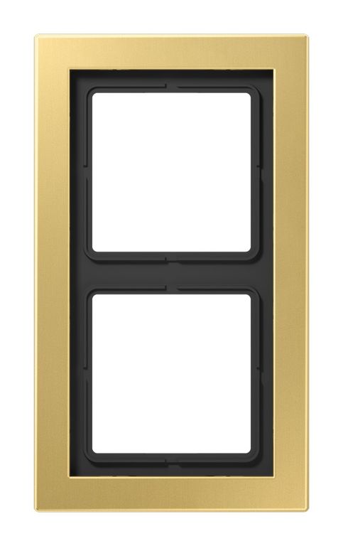 Рамка 2-я для горизонтальной/вертикальной установки Серия- LS-Design Материал- металл Цвет- классическая латунь JUNG