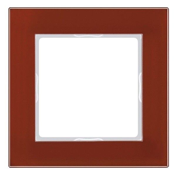 Рамка 1-я для горизонтальной/вертикальной установки Серия- ACreation Материал- стекло Цвет- красный 8080874