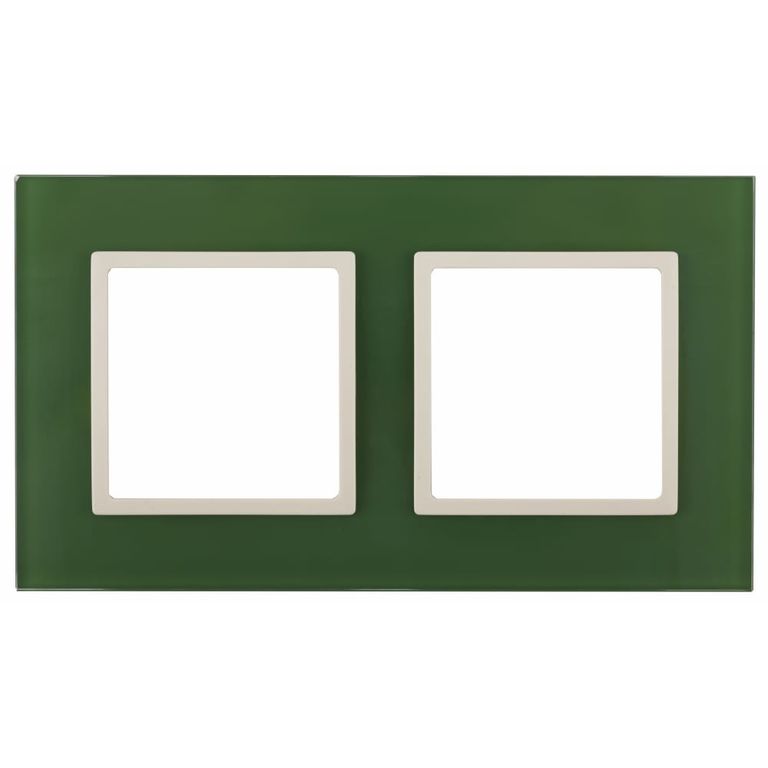 Рамка на 2 поста, Эра12, зелёный, 12-5002-27 8248178