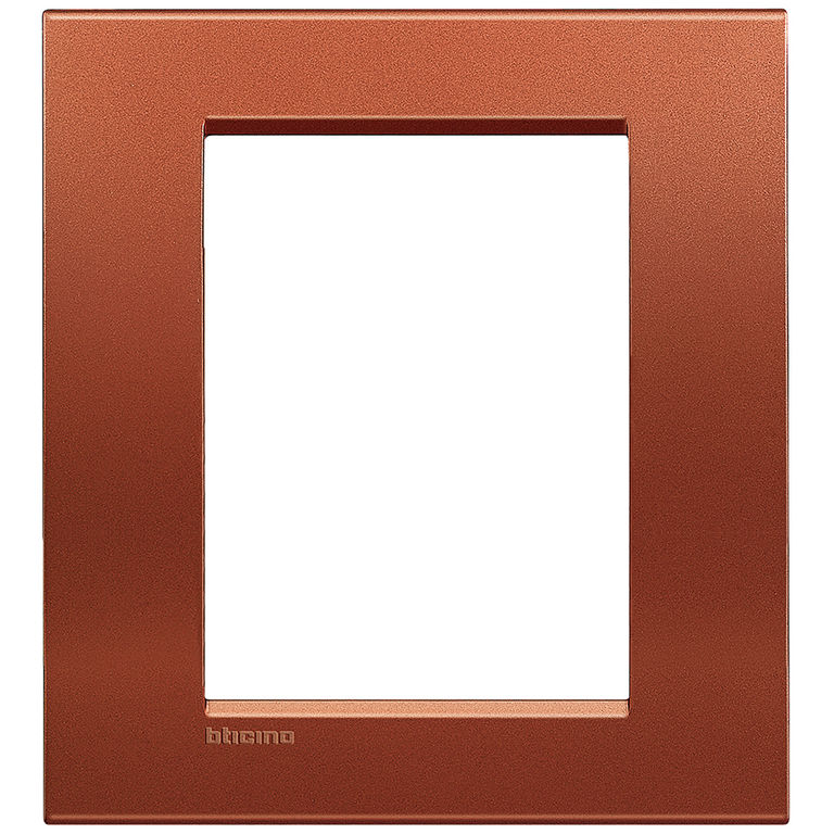 LivingLight Рамка прямоугольная 3+3 модуля Красный шелк 9574161