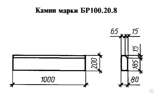 Бортовой камень 100.20.8. Бордюр 100.20.8 чертеж. Бордюрный камень бр 100.20.8 чертеж. Бр 100.20.8 Размеры.