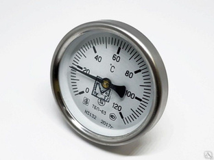 Термометр биметаллический (0-120С) G1/2.64.2,6