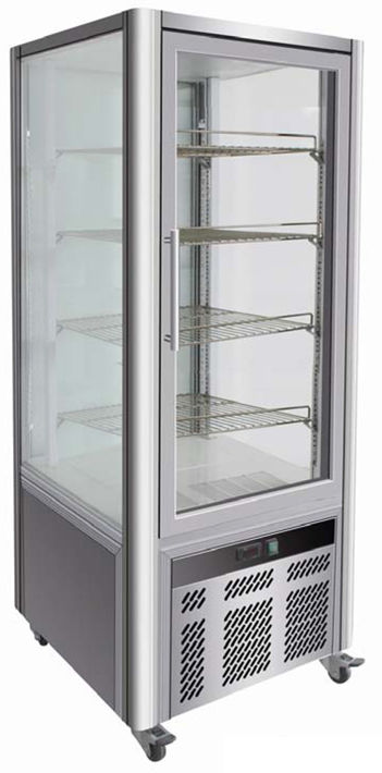 Витрина холодильная напольная, с 4 полками, объемом 468 л, с подсветкой Koreco LSC 408