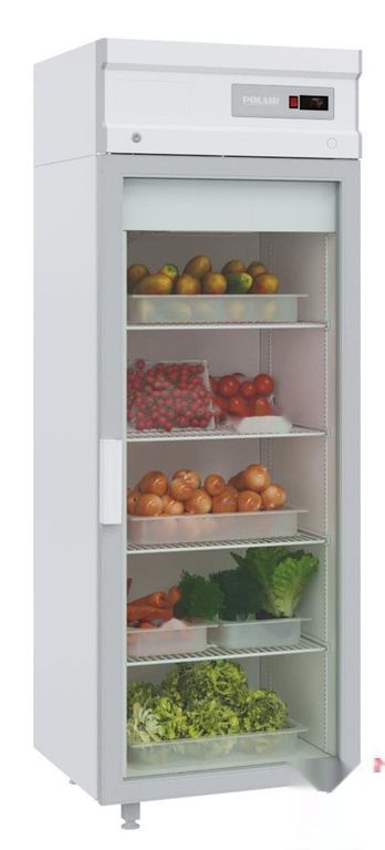 Шкаф холодильный со стеклом Polair Dm105-S без канапе