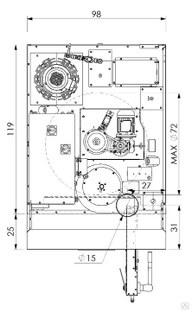Печь ротационная электрическая с электро-механической панелью управления Zucchelli Forni s.p.a. Mini #1