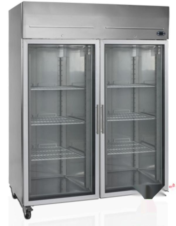 Шкаф холодильный со стеклом Tefcold Rk1420G нерж
