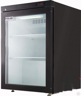 Шкаф холодильный со стеклом Polair Dm102-Bravo черный с замком #1