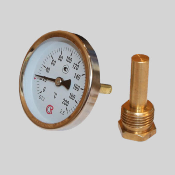 Термометр биметаллический БТ 31 (0 +60) 100мм