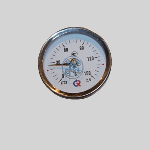 Термометр биметаллический с пружиной БТ 30 (0-100С)
