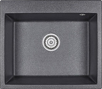 Кухонная мойка Granula GR-6001 кварцевая 415*490 мм шварц