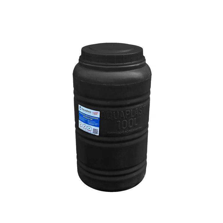 Емкость для воды пластиковая овально-вертикальная 100 л черная Aquaplast 2
