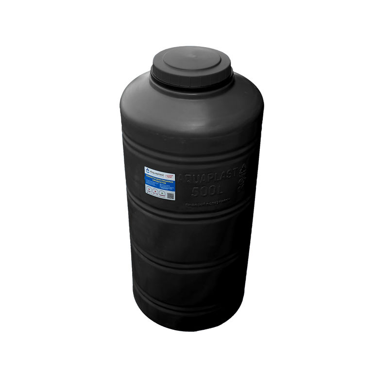 Емкость для воды пластиковая овально-вертикальная 500 л черная Aquaplast 4