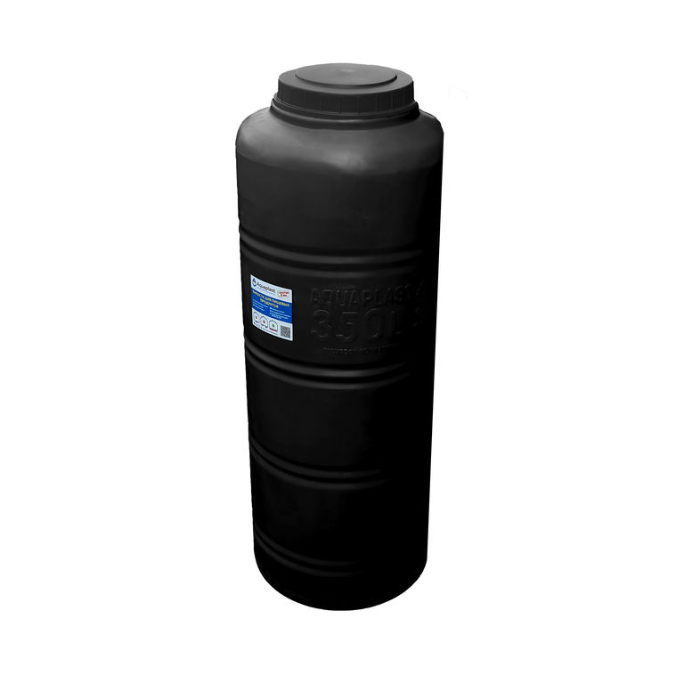 Емкость для воды пластиковая овально-вертикальная 350 л черная Aquaplast 3