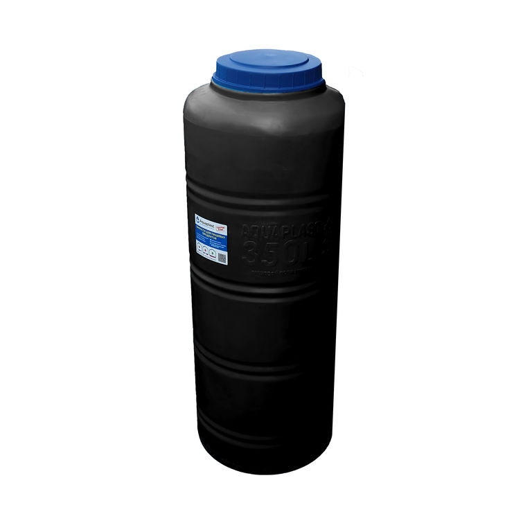 Емкость для воды пластиковая овально-вертикальная 350 л черная Aquaplast 4