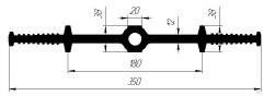 Гидроизоляционная шпонка со специальным профилем ЦДР– 350/12 (Р) для гидротехнических сооружений