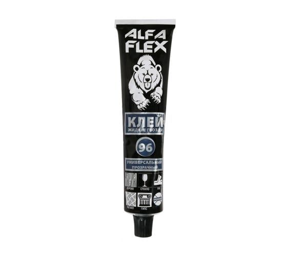 Жидкие гвозди клей Alfaflex 80 мл цвет прозрачный универсальный 16654117